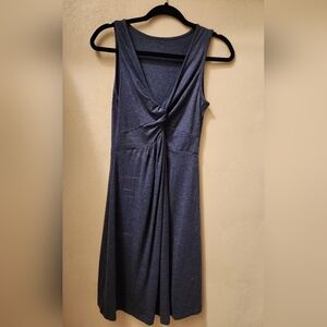 NWOT Unbranded Elegant Blue Sleeveless Dress Jersey Fabric Medium